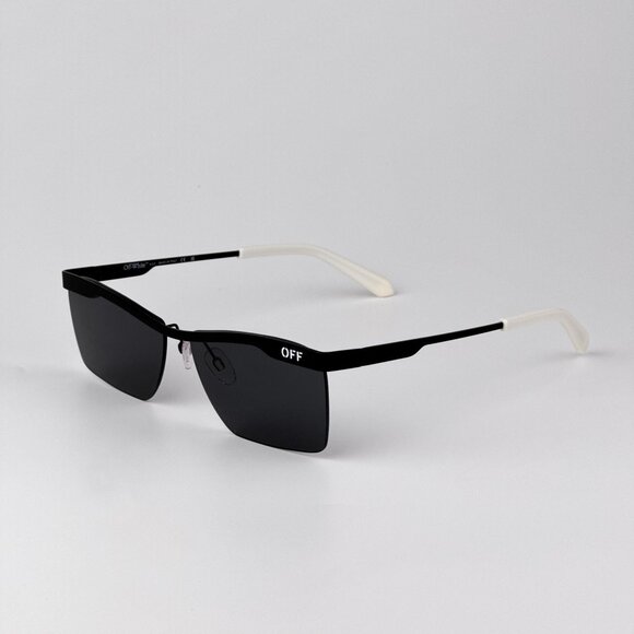 Off-White RIMINI Sunglasses – Black Semi-Rim Frame | Model OERI095F 1007 - Picture 7 of 9